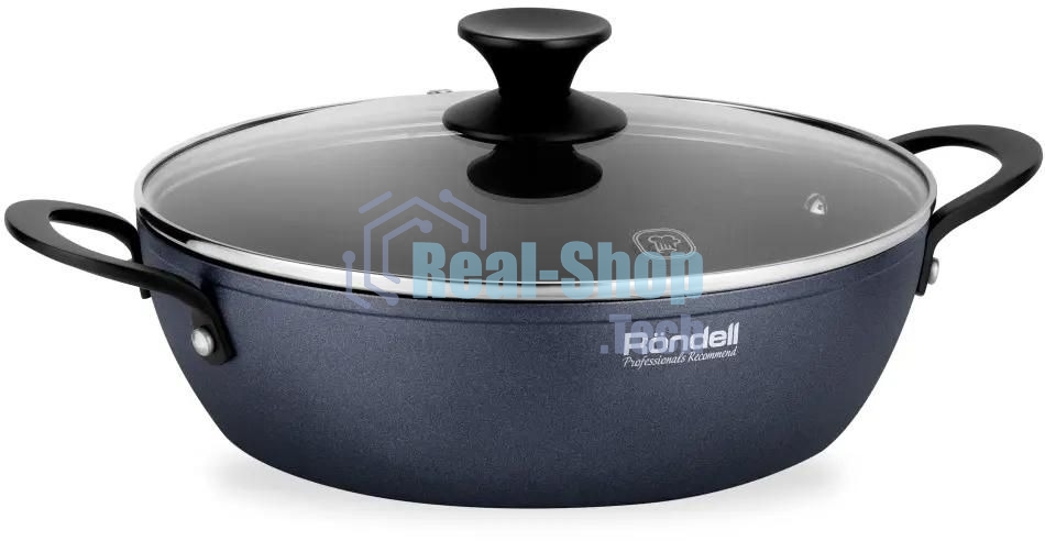 Сотейник Rondell Evolution-R RDA-799, 26 см, с крышкой, графитовый