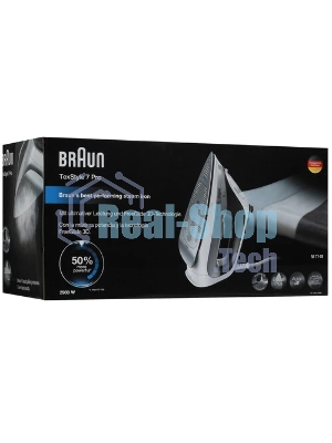 Утюг Braun SI7149WB серый, 2900 Вт, 50 г/мин, 220 г/мин, 300 мл