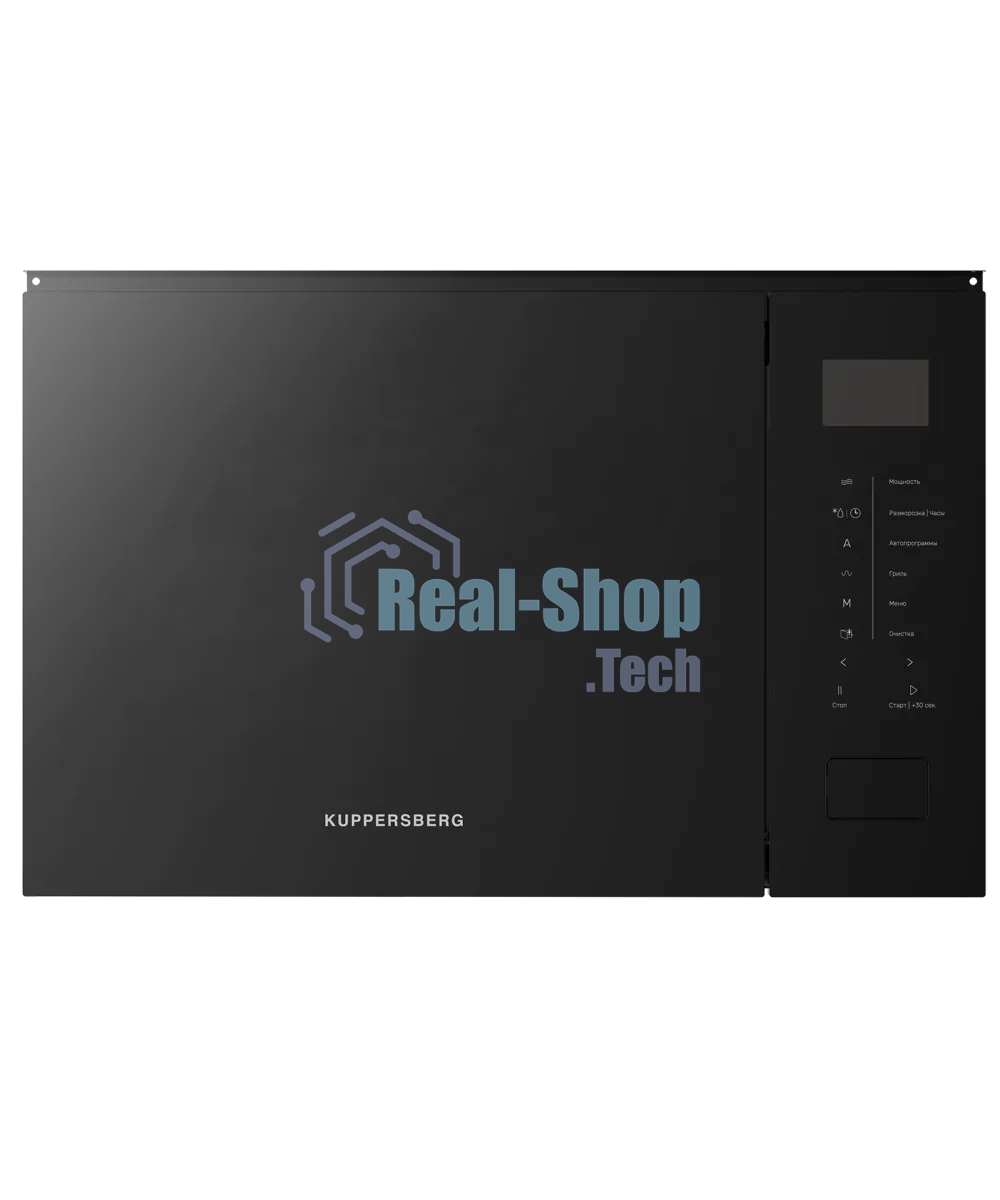 Встраиваемая микроволновая печь Kuppersberg HMW 652 B, ВхШхГ 389х595х379, объем 25 л, мощность 900 Вт, 5 уровней мощности, гриль, 8 автоматических программ, размораживание, сенсорное управление, черный