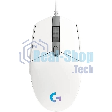 Мышь проводная Logitech G102 LIGHTSYNC белый, 8000 dpi, USB, кнопки - 6