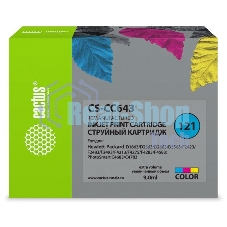 Картридж струйный Cactus CS-CC643 №121 многоцветный (9 мл.) для HP DJ D1663/D2563/D2663/D5563/F2423/F2483/F2493/F4213/F4275/F4283/F4583/PS C4683/C4783