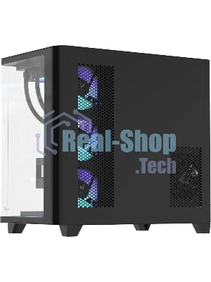 Компьютерный корпус AeroCool/Formula Crystal U2 Floe черный без БП ATX 1xUSB 2.0 1xUSB 3.0 1xUSB3.1 audio bott PSU