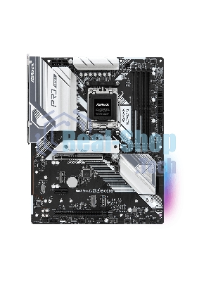 Материнская плата ASRock B650 PRO RS, AM5, AMD B650, 4xDDR5, 4xSATA, 3xM.2, 1xPCIe 4.0 x16, 1xPCIe 3.0 x4, 1xPCIe 3.0 x1, 1xDP, 1xHDMI, 1x2.5Gb LAN, 1xUSB-C 10Gbps, 1xUSB-A 10Gbps, 2xUSB-A 5Gbps, 6xUSB-A 2.0, 3x3.5 мм, 7.1, ATX