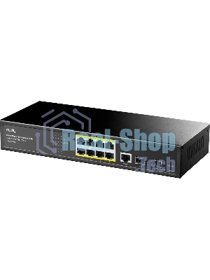 Коммутатор Cudy GS2008PS2, 8×1 Гбит/с, 2×1 Гбит/с SFP