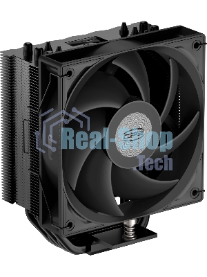 Кулер для процессора PCCooler RT500 BK (240W, 4-pin PWM, LED temp., 152мм, Al/Cu, 5x6мм, 1x120мм, 73.32CFM, 34.9dBA, 2200RPM, S: 1851/1700/1200/115X, AM5/AM4, черный)
