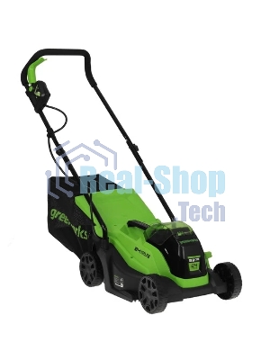 Газонокосилка аккумуляторная GreenWorks GD24LM33k2, 24 В, 2 Ач