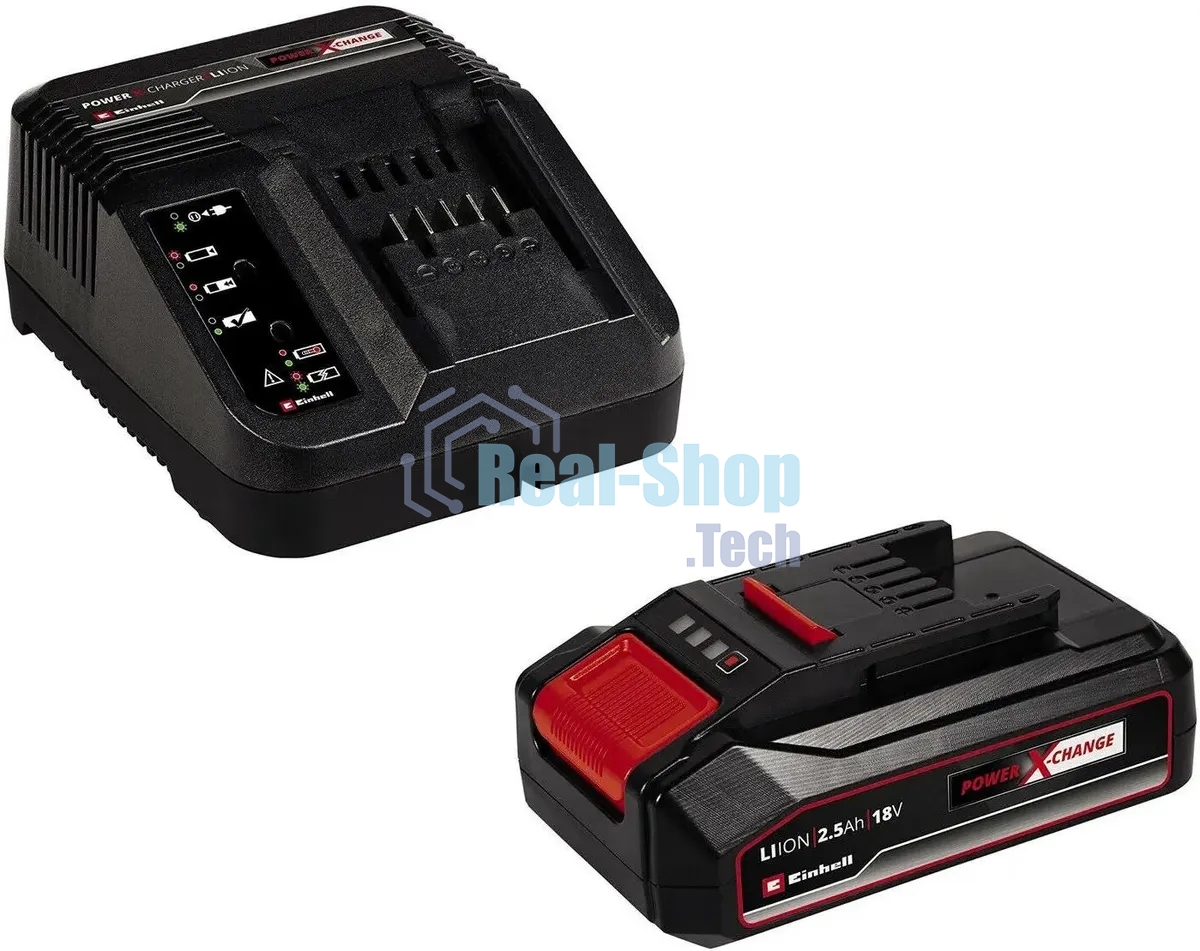 Комплект Einhell 18V 2,5Ah PXC Starter Kit (4512097) Устройство зарядное + аккумулятор