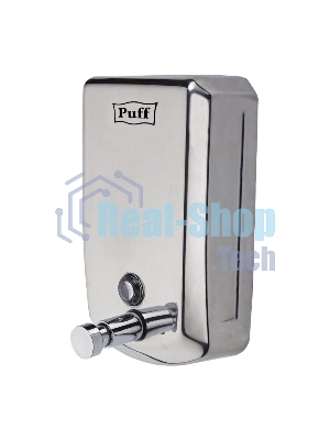 Дозатор для жидкого мыла из нерж. стали Puff-8708, хром, 800 мл, с ключом, 19х12х12 см