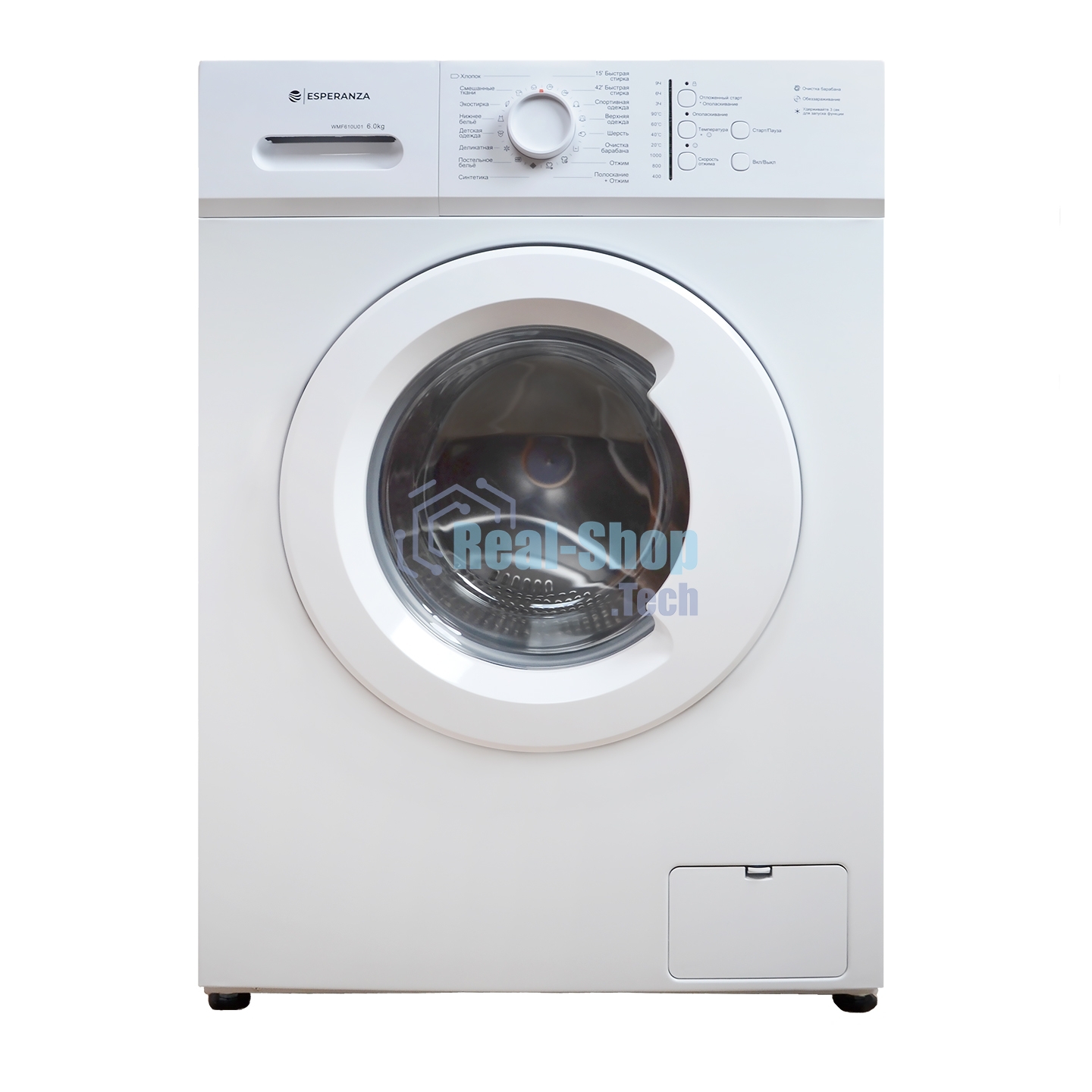 Стиральная машина Esperanza WMF610I01 белый, загрузка фронтальная 6 кг, 1000 об/мин, класс A+++