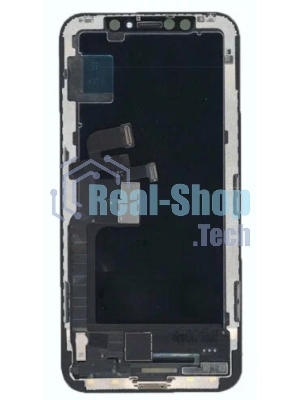Дисплей Amperin для Apple iPhone X в сборе с тачскрином (Soft Oled), черный