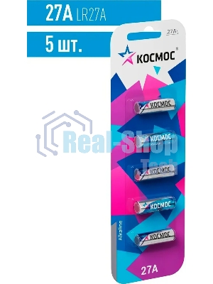 Элемент питания Космос 27А 12V Alkaline 5BL для автосигнализации