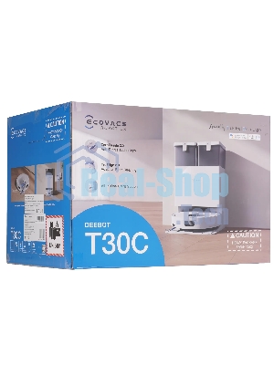 Робот-пылесос Ecovacs Deebot T30C белый, 5200 мAч Li‑Ion, уборка сухая/влажная, пылесборник контейнер 0.26 л