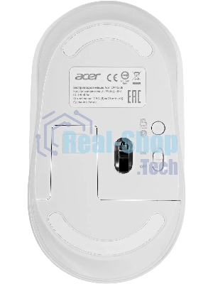 Мышь беспроводная Acer OMR308 белый, 1600 dpi, радиоканал, Bluetooth, USB, кнопки - 4