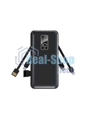 Портативный аккумулятор Rexant Power Bank (аккумуляторная батарея) 10000 mAh, черное