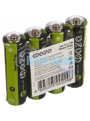 Элементы питания JazzWay солевые R 6 (AA) ФАZА Heavy Duty, 4шт.