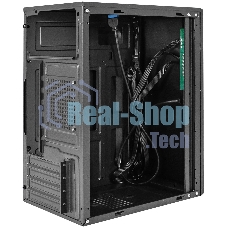 Компьютерный корпус Minitower ExeGate BAA-408U-UNS500 (mATX, БП UNS500 с вент. 12см, 2хUSB+1хUSB 3.0, HD Audio, черный)