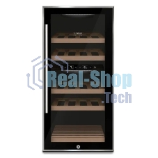 Винный шкаф CASO WineComfort 24 черный, 2 отсека, 24 бут., класс G