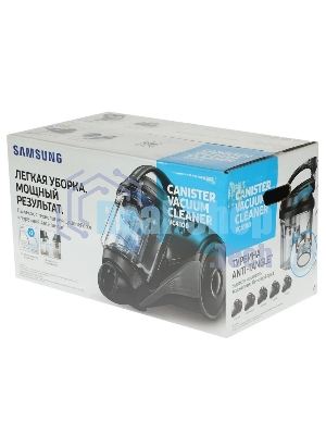 Пылесос Samsung VC15K4116VR/EV красный/черный, 390/1500 Вт, уборка сухая, пылесборник контейнер 1.3 л