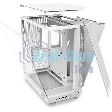 Компьютерный корпус без блока питания Case NZXT H6 Flow, Midi-Tower, TG, 3x120мм, 2xUSB-A 3.2 + 1xUSB-C 3.2, ATX, mATX, mITX белый
