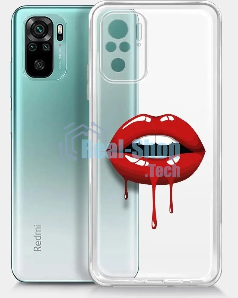Чехол (клип-кейс) BORASCO ArtWorks, для Xiaomi Redmi Note 10/10S, прозрачный/рисунок