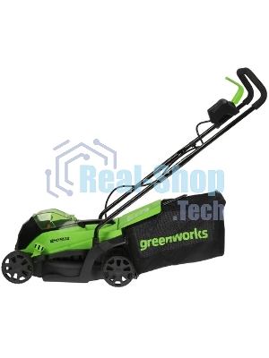 Газонокосилка аккумуляторная GreenWorks GD24LM33k2, 24 В, 2 Ач