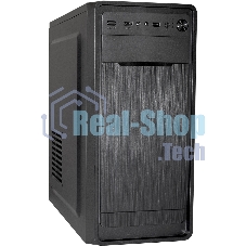 Компьютерный корпус Miditower ExeGate XP-332 Black, ATX, (XP400, Black,120мм), 2*USB, Audio