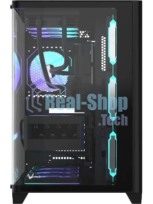 Компьютерный корпус AeroCool/Formula Crystal U2 Floe черный без БП ATX 1xUSB 2.0 1xUSB 3.0 1xUSB3.1 audio bott PSU