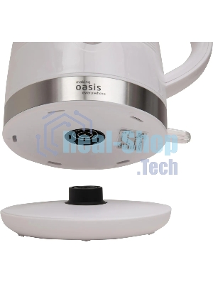 Чайник электрический Oasis making everywhere K-1PW 1.7 л, 2200 Вт, белый