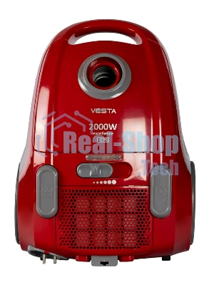 Пылесос VESTA V9B2000 красный, 450/2000 Вт, уборка сухая, пылесборник мешок 3.2 л