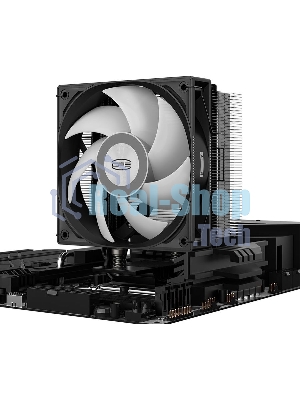 Устройство охлаждения (кулер) PcCooler RT400 ARGb Soc-AM5/AM4/1200/1700/1851 4-pin 32dB Al+Cu 230W Ret (RT400-BKAWXX-GL)