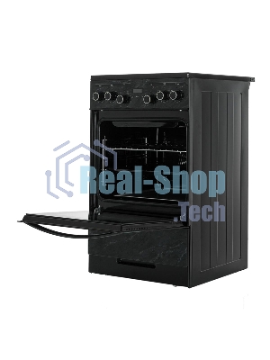 Плита электрическая Gefest ЭП Н Д 5560-03 0053 черный, конфорок 4 шт, духовка 55 л, 50 см x 85 см x 58.5 см
