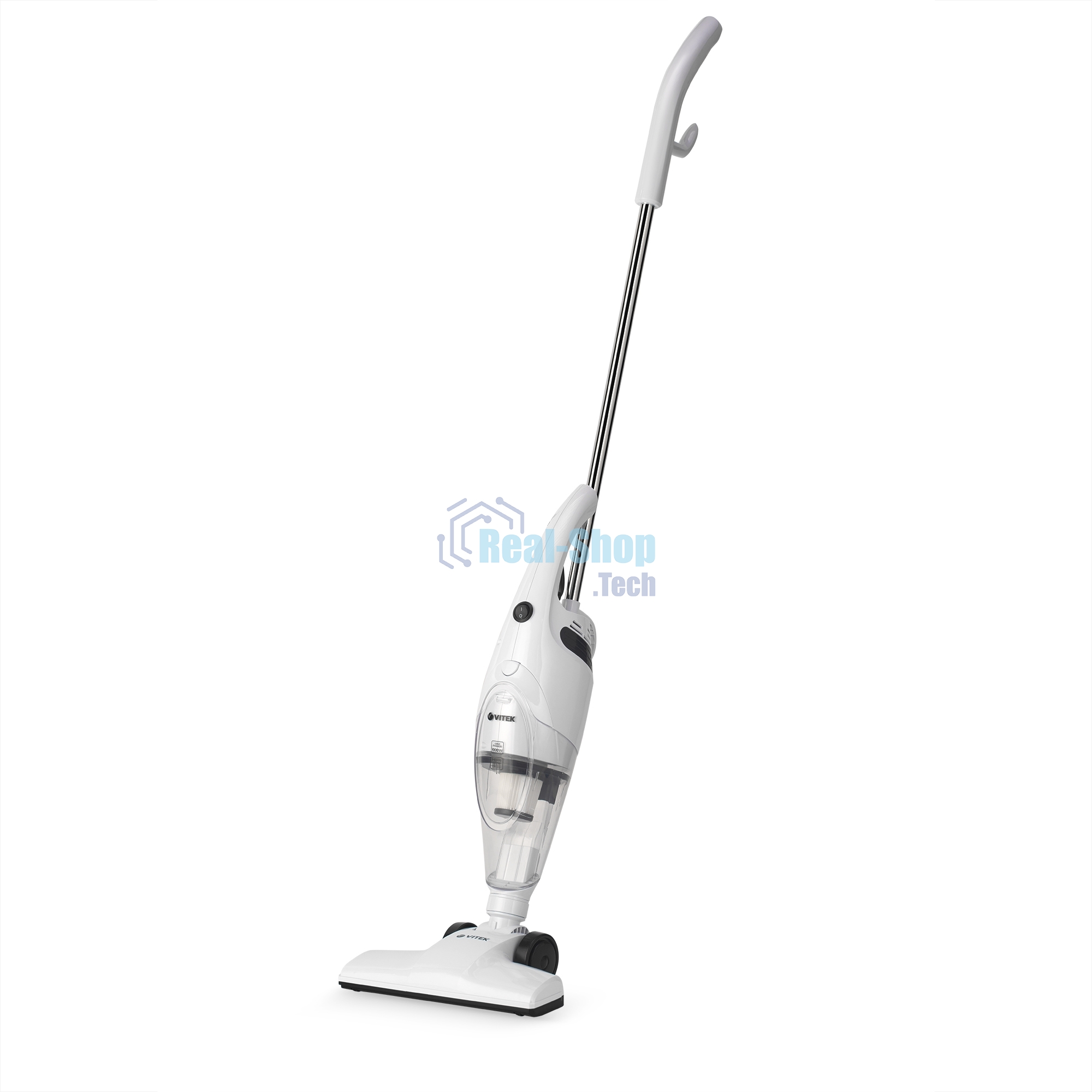 Пылесос вертикальный Vitek Harmony VT-1831 (MC) белый/черный, питание от сети, 100 Вт, уборка сухая, пылесборник 0,8 л
