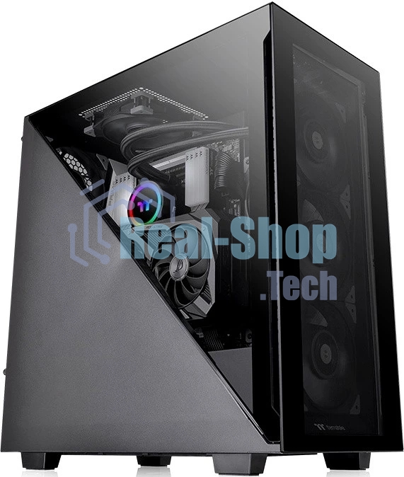 Компьютерный корпус Thermaltake Divider 300 TG черный без БП ATX 2x120мм 2xUSB 3.0 1xUSB3.1 audio front door bott PSU