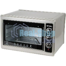 Мини-печь Delta D-0123 серая с тэном повыш. мощности,1300 Вт,37 л,2 нагреват. эл, с термостатом