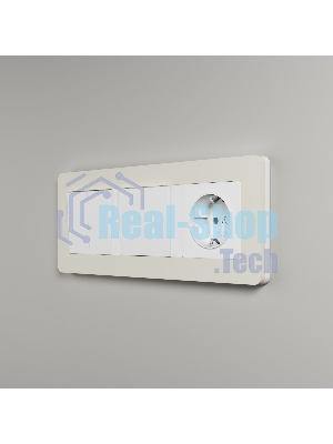 Рамка на 3 поста WERKEL Split (айвори/белый, soft-touch) W0033066