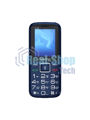 Мобильный телефон Maxvi RT-04 + док-станция, синий