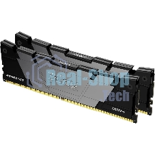 Оперативная память Kingston Fury Renegade, DDR4, 16GB (2x8GB), 4800MHz, CL19, DIMM, с радиатором, черный