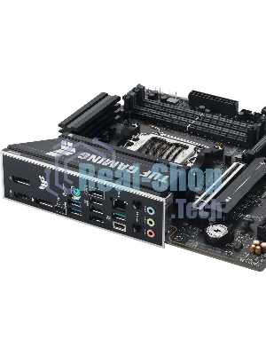 Материнская плата ASUS TUF GAMING B850M-E WIFI, AM5, AMD B850, 4xDDR5, 4xSATA, 3xM.2, 1xPCIe 5.0 x16, 1xPCIe 3.0 x1, 1xHDMI, 2xDP, 1x2.5Gb LAN, Wi-Fi 6E, Bluetooth 5.3, 1xUSB-C 10Gbps, 1xUSB-A 10Gbps, 2xUSB-A 5Gbps, 4xUSB-A 2.0, 3x3.5 мм, 7.1, mATX