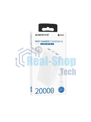 Портативный аккумулятор BOROFONE (6941991111792) BJ55A White - 20000mAh 2USB