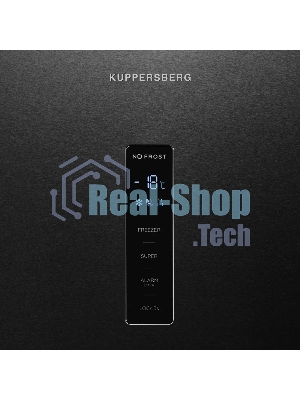 Морозильная камера Kuppersberg NFS 189 DX, черный, 262л, 6 ящиков