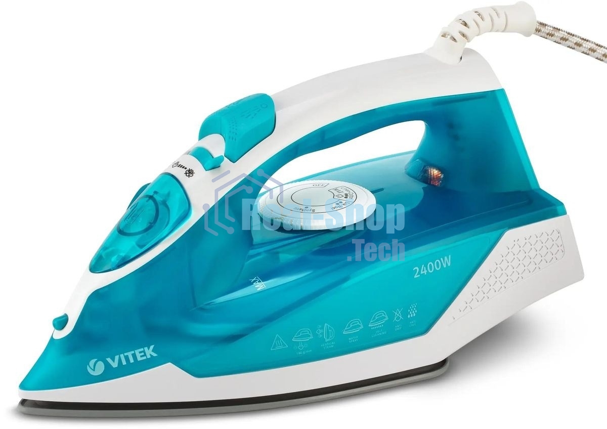 Утюг Vitek 8307-VT-01 2400 Вт бирюзовый/белый