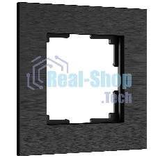 Рамка на 1 пост WERKEL AluMax (черный алюминий) W0013508
