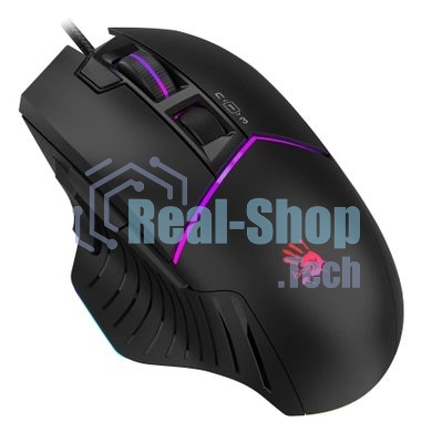 Мышь проводная A4Tech Bloody W95 Max черный, 12000 dpi, USB, кнопки - 10