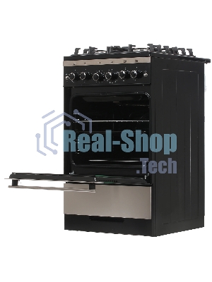 Плита газовая Gefest 5500-02 0069 серебристый/черный, конфорок 4 шт, духовка 52 л, 50 см x 85 см x 58.5 см