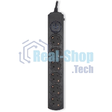 Сетевой фильтр Ippon BK-6-EU-5-16-B 5м, 6 розеток, черный, коробка