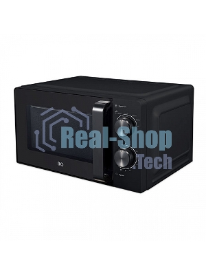 Микроволновая печь BQ MWO-20004SM/W черный, 20 л, 700 Вт, переключатели - поворотный механизм