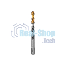 Сверло спиральное по металлу Denzel 9 x 125мм, Р6М5, Golden Tip, многогранная заточка