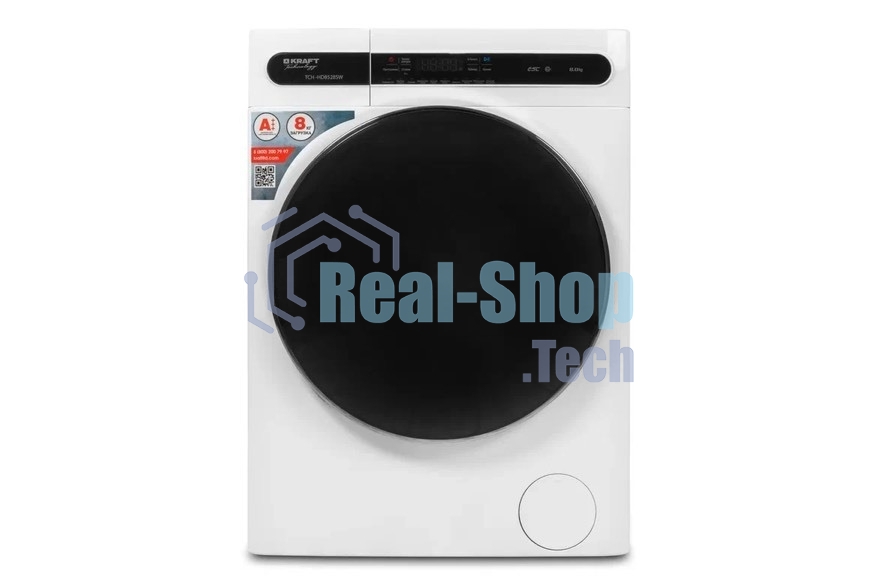 Стиральная машина Kraft TCH-HD8528SW класс: A+++ загр.фронтальная макс.:8кг белый инвертор
