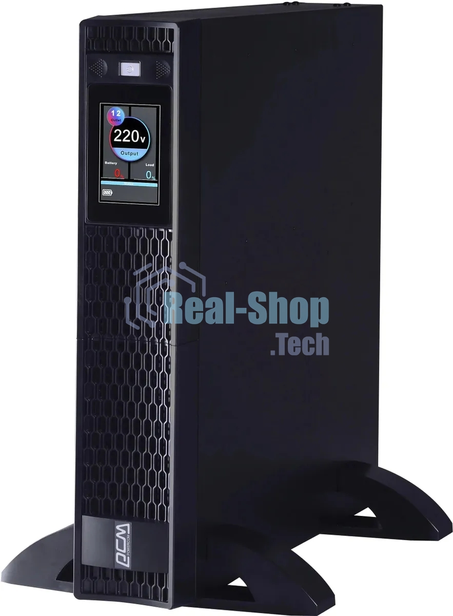 Источник бесперебойного питания Powercom Next, On-Line, 2000VA/2000W, Rack/Tower, 8*IEC320-C13 + 2*C19, LCD, Serial+USB, SmartSlot, подкл. доп. Бат.