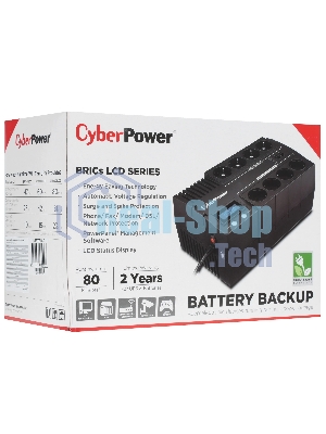 Источник бесперебойного питания CyberPower BR700ELCD 700 ВА/420 Вт/8 х CEE 7 (евророзетка)